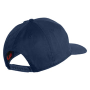 U.S. Marine Red Patched Solid Cotton Twill Pro Style Cap - Navy OSFM