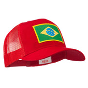 Brazil Flag Patched Mesh Cap