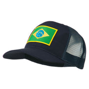 Brazil Flag Patched Mesh Cap