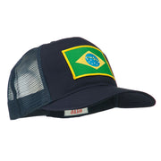 Brazil Flag Patched Mesh Cap