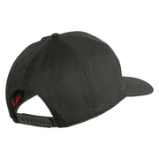 U.S. Marine Red Patched Solid Cotton Twill Pro Style Cap - Charcoal OSFM