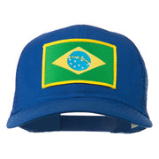 Brazil Flag Patched Mesh Cap