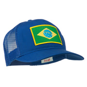 Brazil Flag Patched Mesh Cap