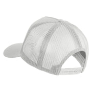 U.S. Navy TIN CAN Blue Patched Solid Cotton Twill 5 panel Mesh Back Cap - White OSFM