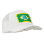 Brazil Flag Patched Mesh Cap