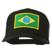 Brazil Flag Patched Mesh Cap