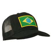 Brazil Flag Patched Mesh Cap