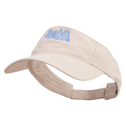 Artistic Downhill Logo Embroidered Cotton Twill Washed Soft Visors - Khaki OSFM