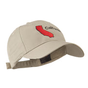 California Image with Wording Embroidered Cap