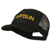 Youth Captain Embroidered Foam Mesh Back Cap