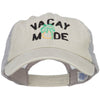 Vacay Mode Embroidered Washed Twill Trucker Cap