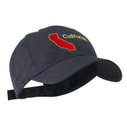 California Image with Wording Embroidered Cap