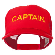 Youth Captain Embroidered Foam Mesh Back Cap