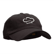 The Chef Hat Helmet Embroidered Washed Cap