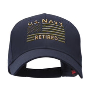 US Navy Retired Embroidered Low Profile Cotton Twill Cap