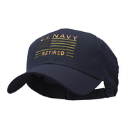 US Navy Retired Embroidered Low Profile Cotton Twill Cap