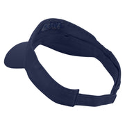 Artistic Downhill Logo Embroidered Cotton Twill Washed Soft Visors - Navy OSFM