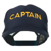 Youth Captain Embroidered Foam Mesh Back Cap