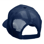 Catcher Mask Logo Embroidered Twill Mesh Cap