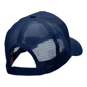 Catcher Mask Logo Embroidered Twill Mesh Cap