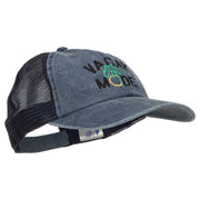 Vacay Mode Embroidered Washed Twill Trucker Cap