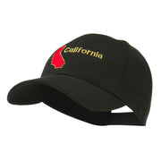 California Image with Wording Embroidered Cap