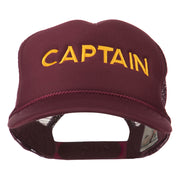 Youth Captain Embroidered Foam Mesh Back Cap