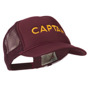 Youth Captain Embroidered Foam Mesh Back Cap