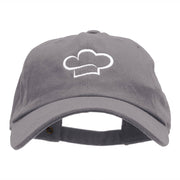 The Chef Hat Helmet Embroidered Washed Cap