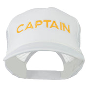 Youth Captain Embroidered Foam Mesh Back Cap