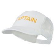 Youth Captain Embroidered Foam Mesh Back Cap