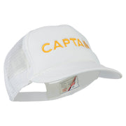 Youth Captain Embroidered Foam Mesh Back Cap