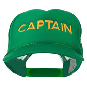 Youth Captain Embroidered Foam Mesh Back Cap