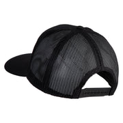 11th A.C.R. Black Horse Patched Solid Cotton Twill Mesh Prostyle Cap - Black OSFM