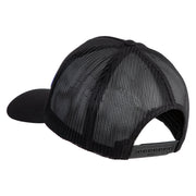 USS California CGN 36 Blue Patched Solid Cotton Twill 5 panel Mesh Back Cap - Black OSFM