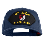11th A.C.R. Black Horse Patched Solid Cotton Twill Mesh Prostyle Cap - Navy OSFM