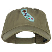 USA State California Patched Low Profile Cap