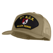 11th A.C.R. Black Horse Patched Solid Cotton Twill Mesh Prostyle Cap - Khaki OSFM