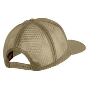 11th A.C.R. Black Horse Patched Solid Cotton Twill Mesh Prostyle Cap - Khaki OSFM