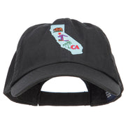 USA State California Patched Low Profile Cap