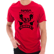 NASA Space Force Cadet Skull Designed Short Sleeve Cotton Jersey T-Shirt