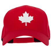 Canada Maple Leaf Symbol Logo Heat Transfer Solid Cotton Pro Style Cap