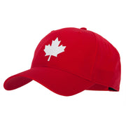 Canada Maple Leaf Symbol Logo Heat Transfer Solid Cotton Pro Style Cap