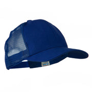 Cotton Brush Mesh Trucker Cap