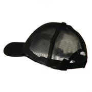 Cotton Brush Mesh Trucker Cap