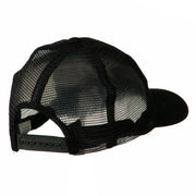 Cotton Brush Mesh Trucker Cap