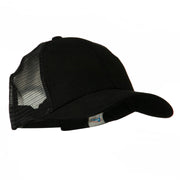 Cotton Brush Mesh Trucker Cap