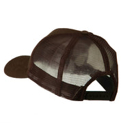 Cotton Brush Mesh Trucker Cap