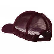 Cotton Brush Mesh Trucker Cap