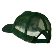 Cotton Brush Mesh Trucker Cap